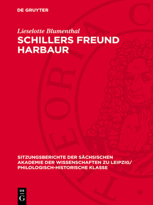 cover image of Schillers Freund Harbaur